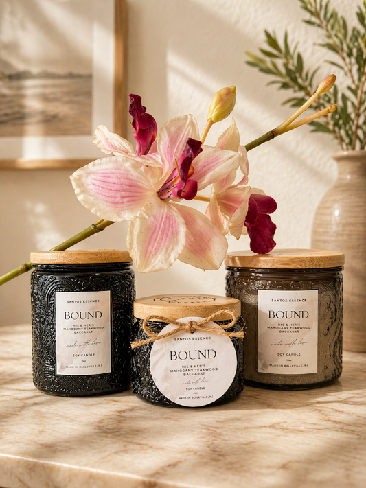 Bound – 10 oz, 8oz & 4 oz Soy Candle (Textured Vessel)