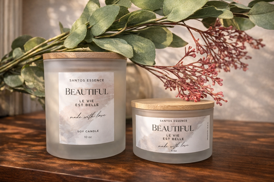 Beautiful – 10 oz & 4 oz Soy Candle