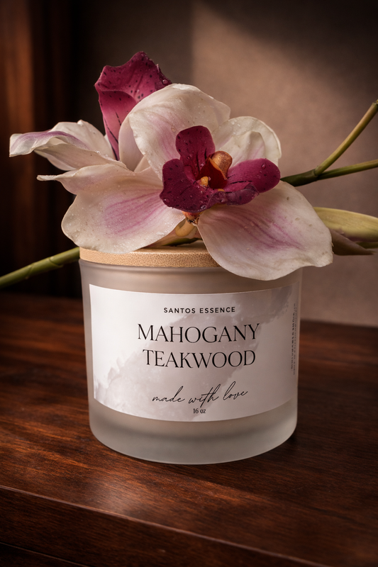 Mahogany Teakwood – 16 oz Soy Candle